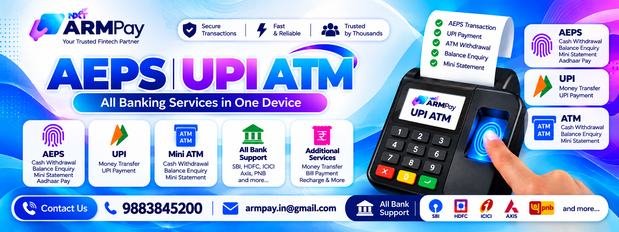All Banking services in One Device